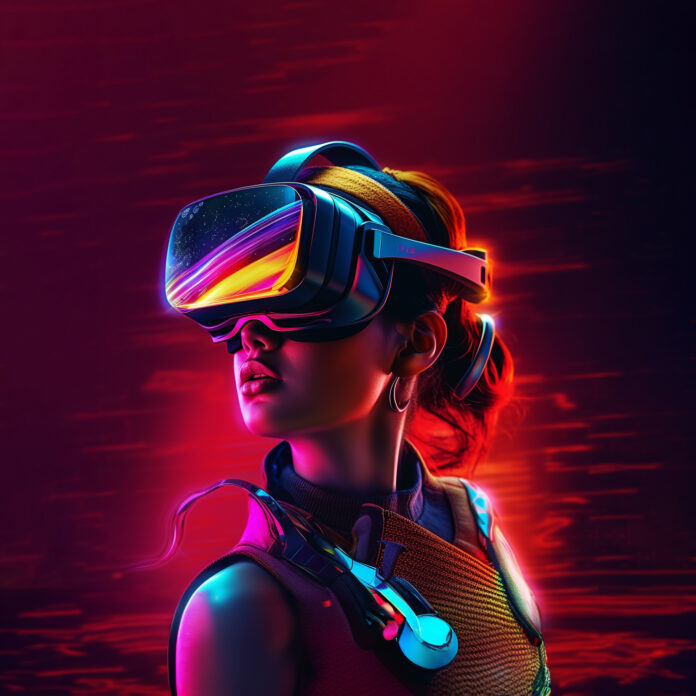 VR-гарнитура на столе