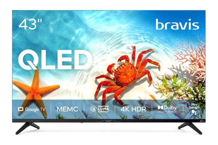 Телевизор Bravis QLED 43 дюйма 43L7000Q